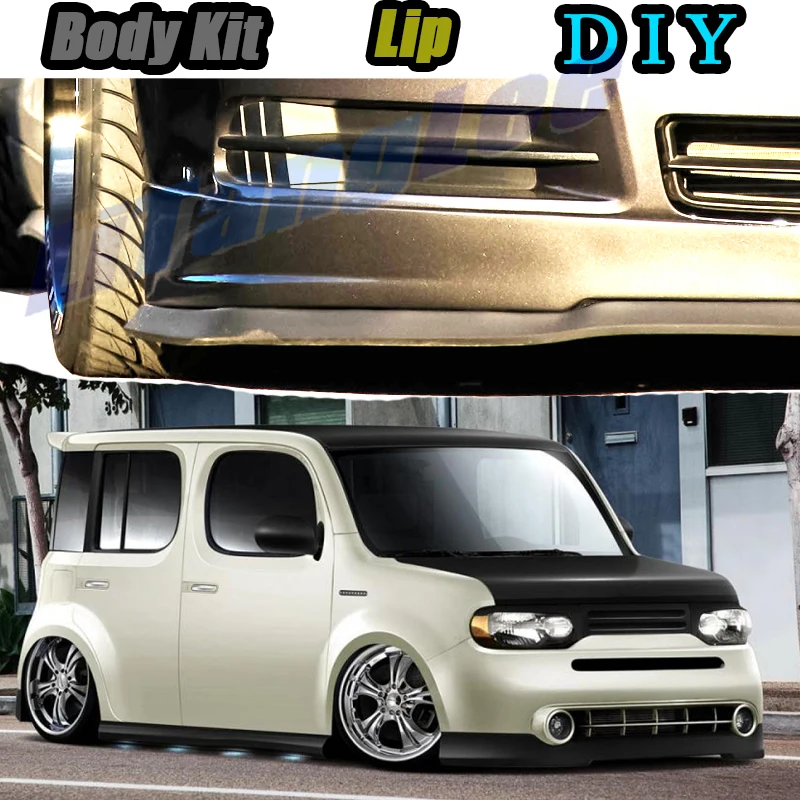 3M Bumper Lip Deflector Front Skirt For Nissan Cube Z10 Z11 Z12 demo
