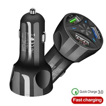 QC 3,0 2 3 Порты и разъёмы зарядных порта USB для автомобиля Зарядное устройство 5V 3.1A быстро Зарядное устройство быстрой зарядки 3,0 Стандартный Быстрая зарядка для iphone samsung huawei Xiaomi