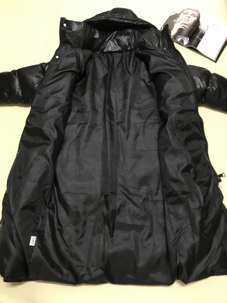 Зимняя женская куртка выше размера d парка пальто с капюшоном длинного размера плюс женская теплая женская одежда верхняя одежда Harajuku пуховик 61
