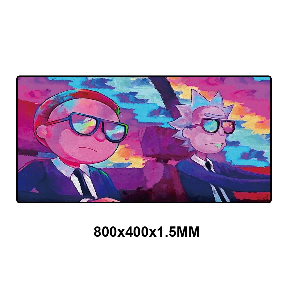 RKYMD-006-80x40 XXL коврик для мыши 900x400 Rick And marty Аниме Коврик для мыши на заказ DIY игровой большой фиксирующий край скорость коврик для мыши резиновый компьютерный стол коврик - Цвет: RKYMD-006-80x40