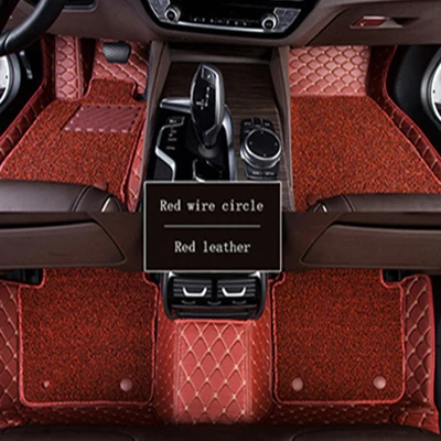 MSUEFKD автомобильные коврики для Luxgen все модели Luxgen 5 7SUV 6SUV U5 автостайлинг для кроссоверов аксессуары автомобильный коврик Чехлы коврики - Название цвета: Красный