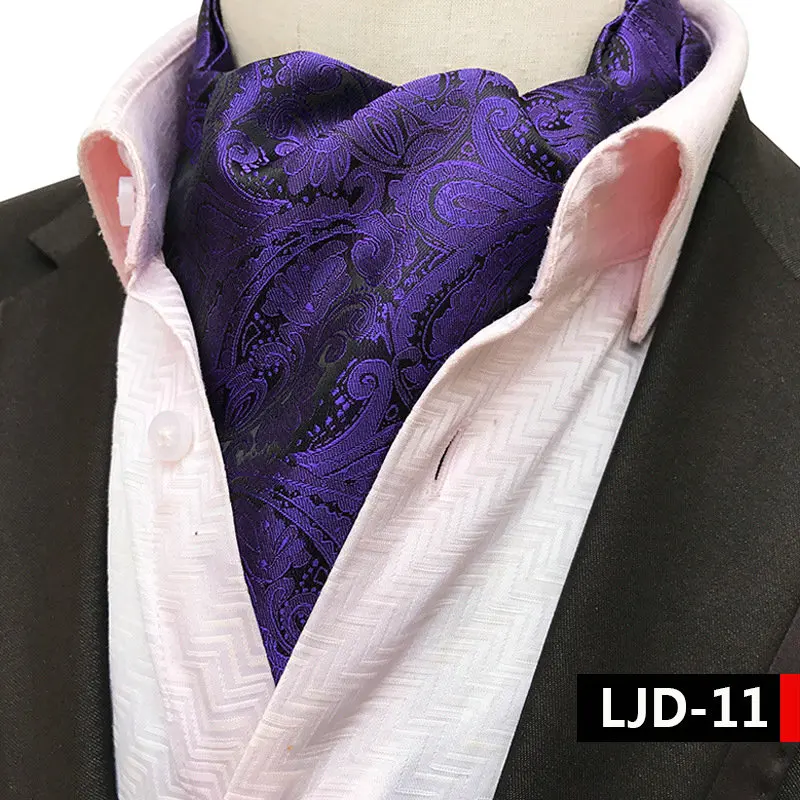 1 Piece Necktie Элегантный мужской галстук из полиэстера и шелка с цветочным узором в горошек, британский жаккардовый переплетенный галстук жениха, деловой Свадебный галстук - Цвет: 1 Piece Necktie