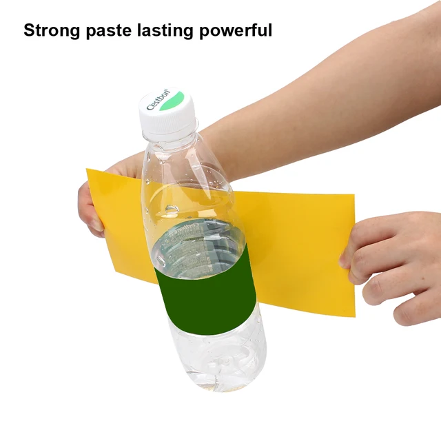 30/50 Db Rovarok Ragasztó Ragadós Tábla Csapda Repülő Fogás Vezérlő Matrica Kétoldalas Üvegházhatású Otthoni Kert Sárga - Image 3