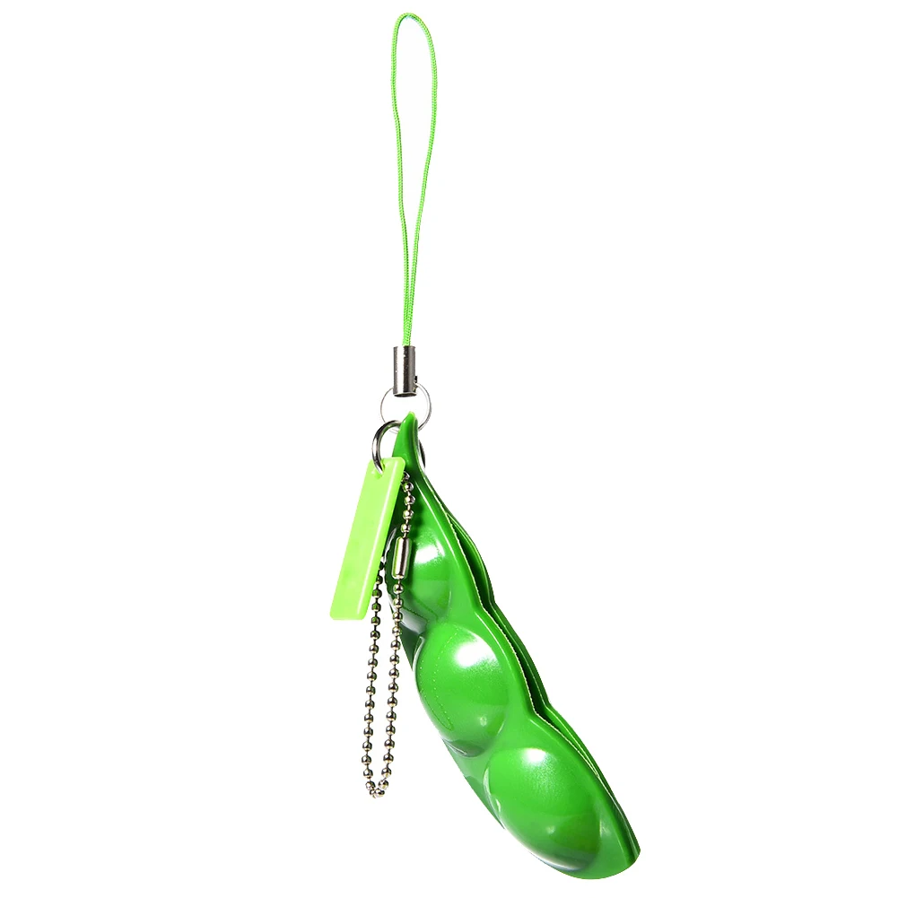 Fun Beans Toys Pendants Anti Stress Ball Squeeze Funny Gadgets Magic Plastic Pea Soybean Bean Stress Toy Christmas Gift