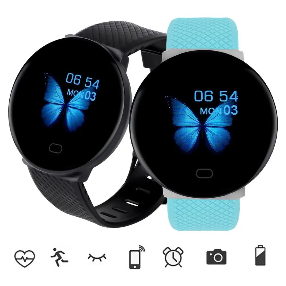 Спортивные водонепроницаемые умные часы браслет D19 IP67 с Bluetooth и