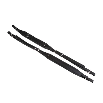 

Double Layer Cowhide Instruments Belt with Buckle Bass Piano Accordion Changing Accessory