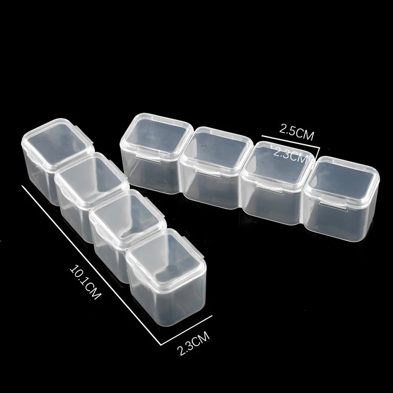 28 Slots Plastic Storage Box Diamond Painting Accessories kits Nail Art Rhinestone Tools Beads container Organizer Case