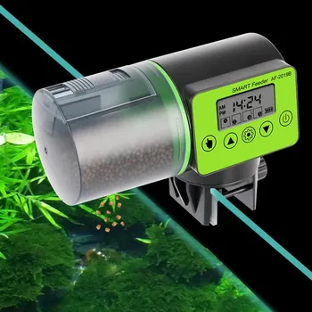 

Automatic Fish Feeder Smart Aquarium Feeder Fish Tank Auto Feeding Dispenser with LCD Indicates Timer Aquarium Accessories