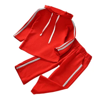 

Toddler Kids Baby Girl Clothes Sets Long Sleeve Striped Print Hoodie Sweatshirt Tops+Pants Trouser Costume Set Outfits Clothing