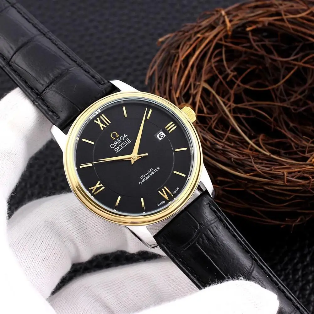 

Omega- Men's watch mechanical watch top brand luxury stainless steel contracted men's fashion timing men's sports watch77
