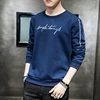 Korea Style Sweatshirt Man No Hood 2022 Hoodies Dress Fitness Men Clothing O Neck Print Letter Fashion Hooded Male Coats Red New ► Photo 3/6