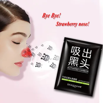 

100pcs Face Care Suction Black Mask Facial Mask Nose Blackhead Remover Peeling Peel Off Black Head Acne Treatments BIOAQUA