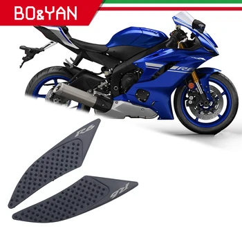 

For Yamaha YZF R6 YZF-R6 2017 2018 2019 Motorcycle Gas Tank Pad Traction Side Pads Gas Fuel Knee Grip Decal Protector