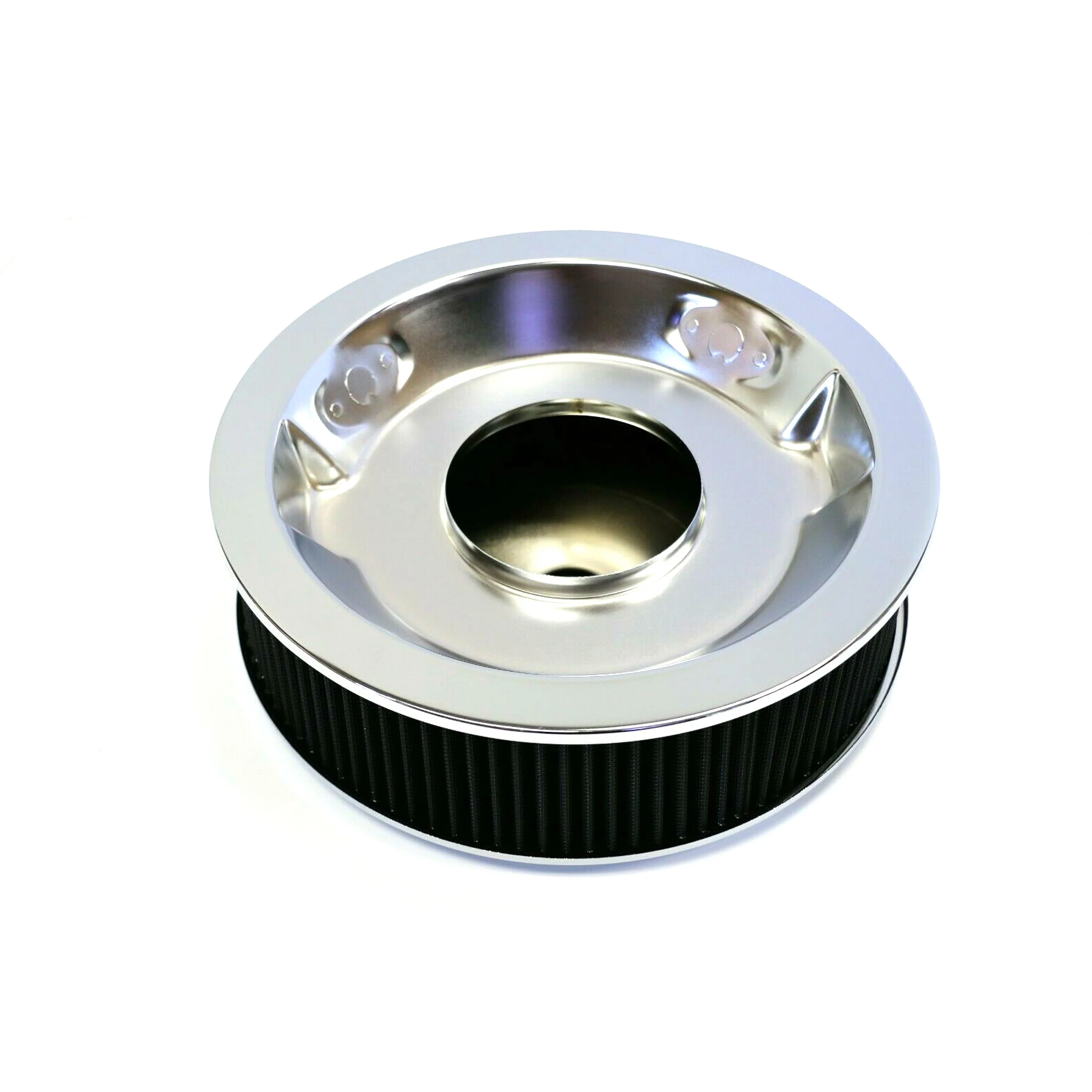 

1951-56 автомобильный воздушный фильтр в стиле ретро, полированный хромированный очиститель воздуха