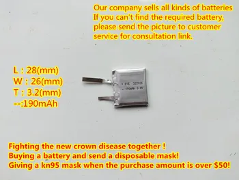 

190mAh 3.8V Battery Core for POLAR M430 M400 GPS Sports Watch New Li-Polymer Rechargeable Accumulator Replacement+Track Code