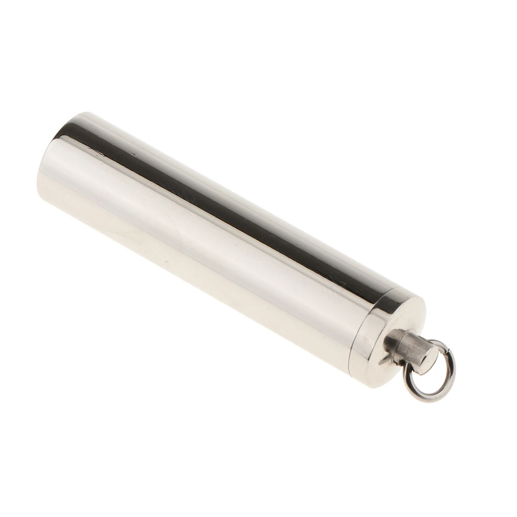 silver color Stainless Steel Capsule Pendant Urn Ash Memorial Keepsake Pill Filler Kit DIY Pendant for Necklace 