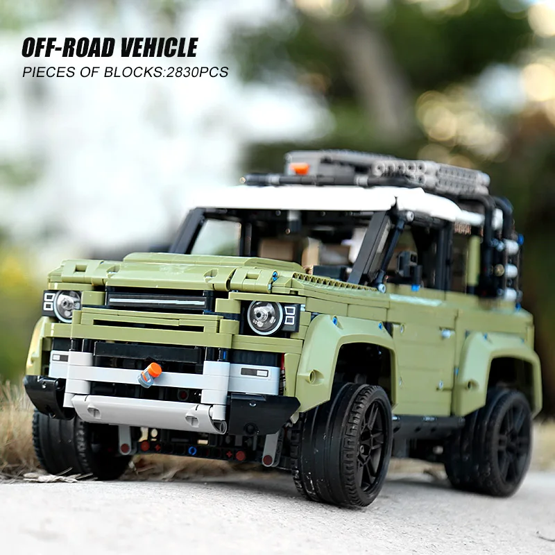 Technic модель автомобиля совместима с Legoed 42110 Land Rover Defender SUV автомобиль игрушки