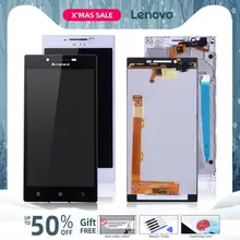 Дисплей для LENOVO P70 LCD P70-A P70A в сборе с тачскрином на рамке черный белый