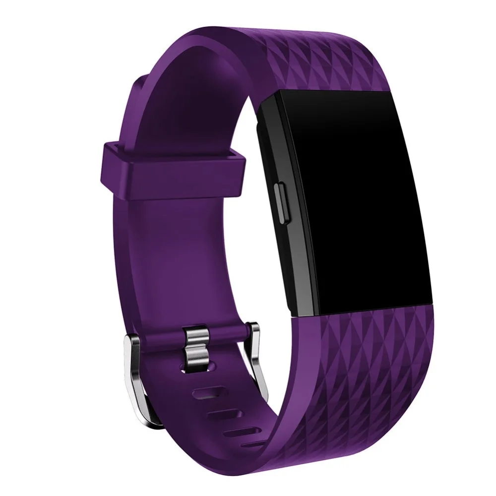 Дышащие и прочные силиконовые наручные Ремешки для наручных часов FitBit Charge 2 повседневные регулируемые штырьковые пряжки часы ремешок для мужчин и женщин