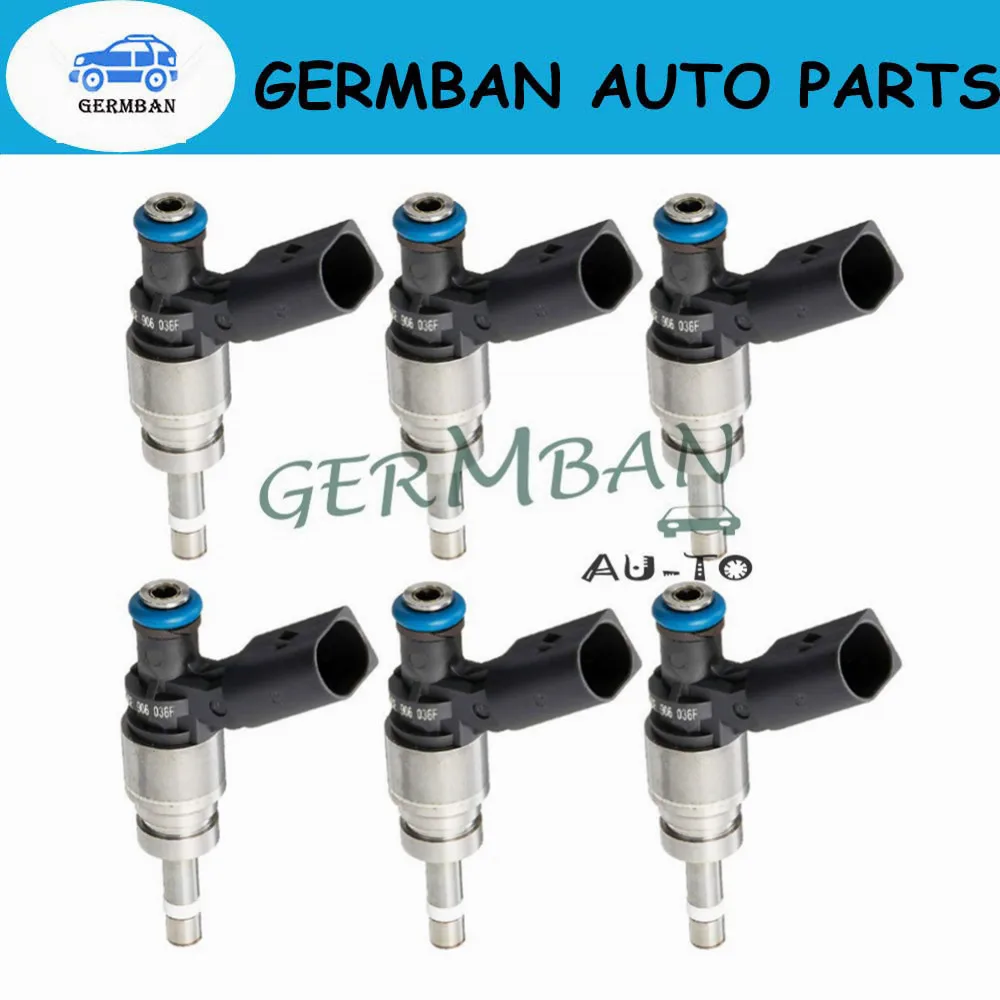 Изготовленный 6 шт. Топливные форсунки 06E906036F для Audi A4 09 A5 Quattro 2008-2010 A6 10-11 Q5 09-12