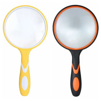 

Outdoor Portable 6X Power 100mm Magnifier Glass tools Handheld 3X 45X Illuminated Magnifier Microscope Magnifying Glass