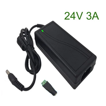 

24V3A AC 100-240V DC 24V 3A Switching Power Supply 24 Volt Universal Power Adapter Transformer LED Drive AC/DC Charger 5.5-2.5mm