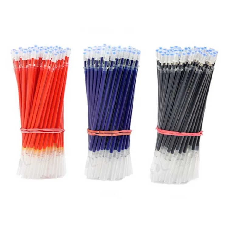 20Pcs/Lot Neutral Ink Gel Pen Refill Neutral Pen Good Quality Refill Black Blue Red 0.5mm 0.38mm Bullet Refill Office And School