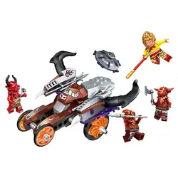 ENLIGHTEN 3801 Goku Sun Wukong корова дьявол колесница гироскоп Набор строительных блоков классическая модель детские игрушки для детей Подарки