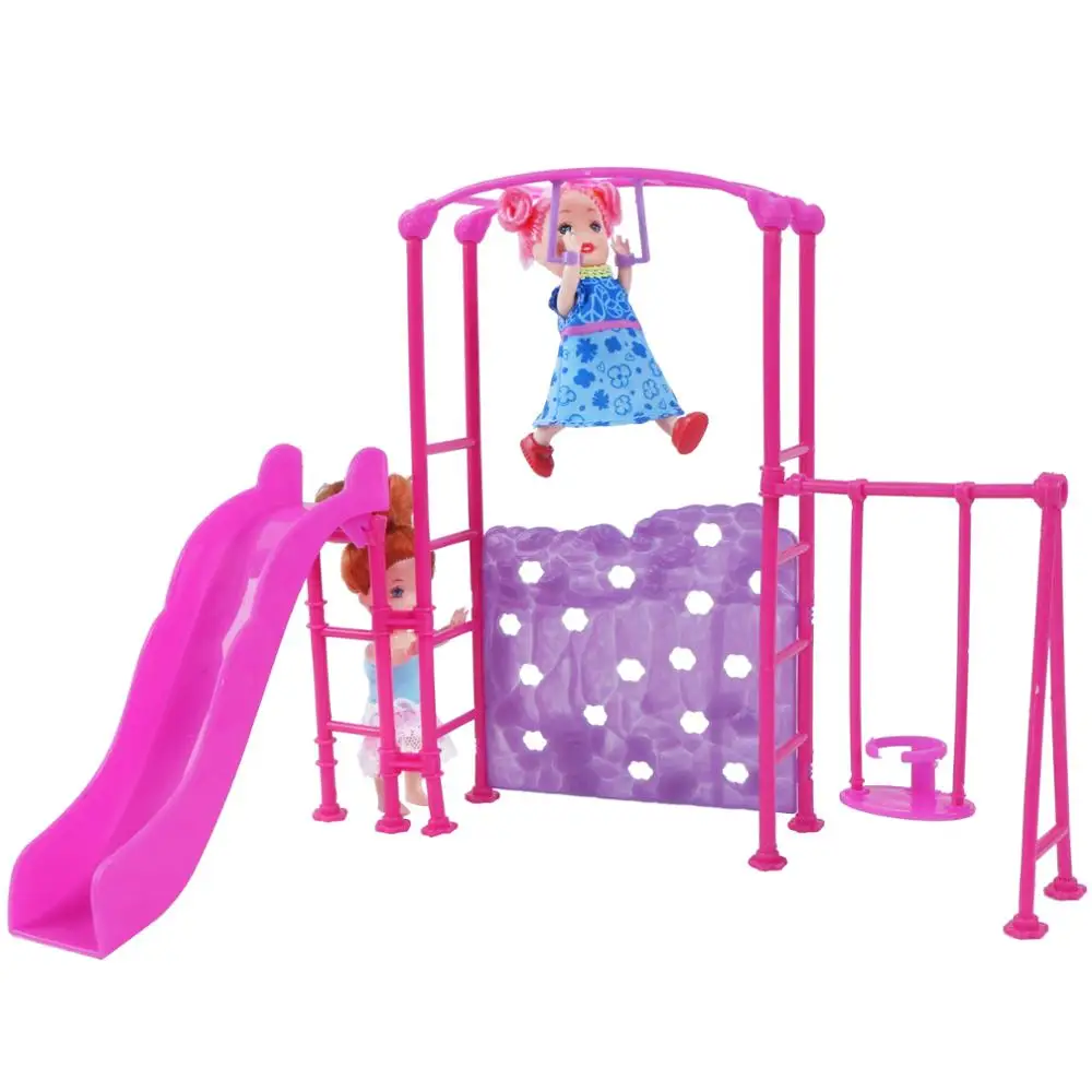 barbie doll house with slide