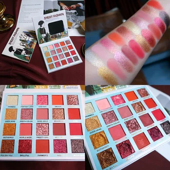 

20 Color Eyeshadow Pallete Makeup Brushe Shimmer Matte Pigmented Metallic EyeShadow Palette Diamond Colorful MakeUp Palette