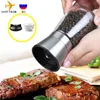 Pepper Grinder 2 in 1 Stainless Steel Manual Salt and Pepper Mill Grinder Spice Shakers Kitchen Tools Accessories for Cooking 1