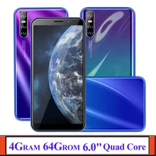 Na całym świecie telefonów komórkowych z systemem Android 9C 4G RAM 64G ROM czterordzeniowy smartfon 13mp Face ID odblokowany Celulares WCDMA WIFI 2SIM 6.0 Cal