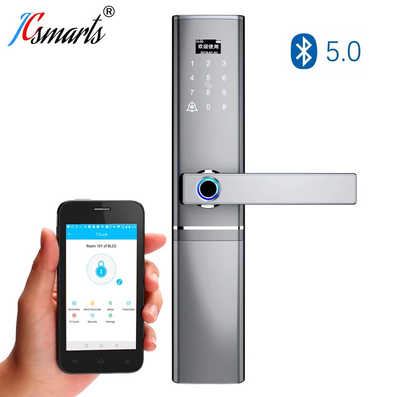 Fingerprint Door Lock Smart Bluetooth Digital Password IC Karte Key Digital Password Fingerprint Door Lock