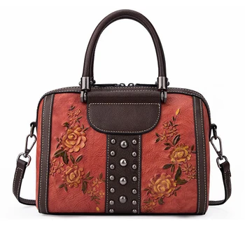 

New Retro Women Messenger Shoulder Cross body Bags Elegant Female Tote Bag Natural Cowhide High Quality Genuine Leather Handbag