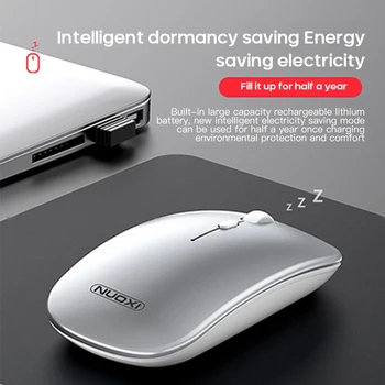 

Wireless Mouse Computer Bluetooth Mouse Silent Rechargeable Ergonomic Mouse 2.4Ghz USB Mice For computer laptop desktop PC
