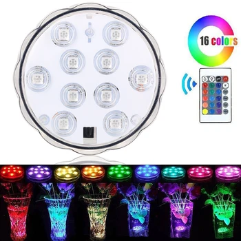 

Swimming Pool Spa Bath LED Light Remote Control Waterproof Underwater Battery Remote Control Submersible Light