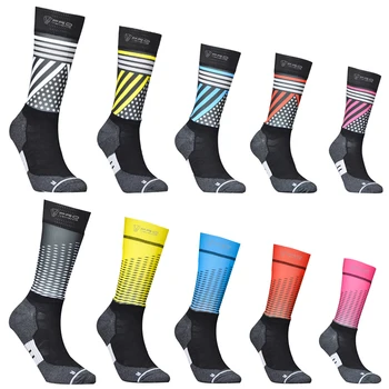 

2020 New Seamless Anti Slip Cycling Socks Professional Bike Team Aero Socks Outdoor Sport Road Bicycle Compression Socks Unisex