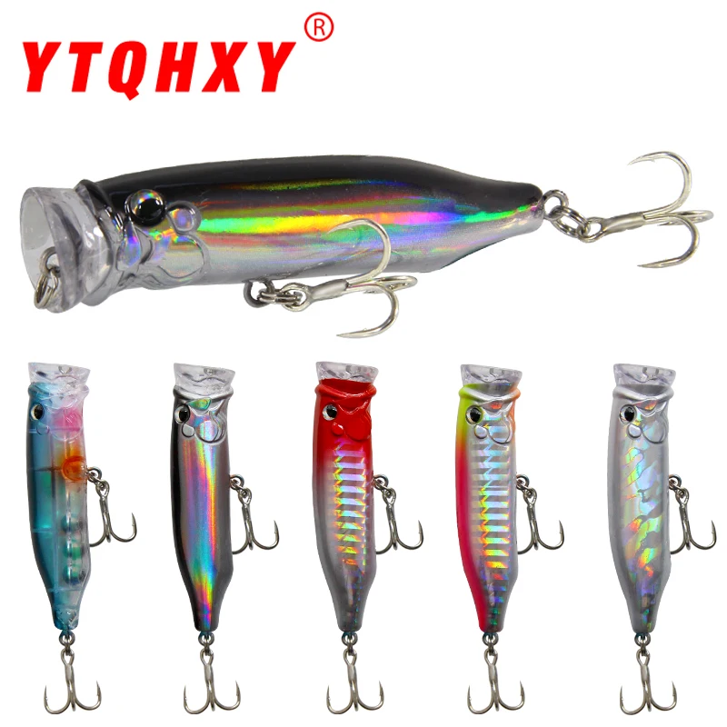 

Topwater Popper Fishing Lure 80mm 11.5g Crankbaits Isca Artificial Hard Bait Fly Fishing Wobblers pesca