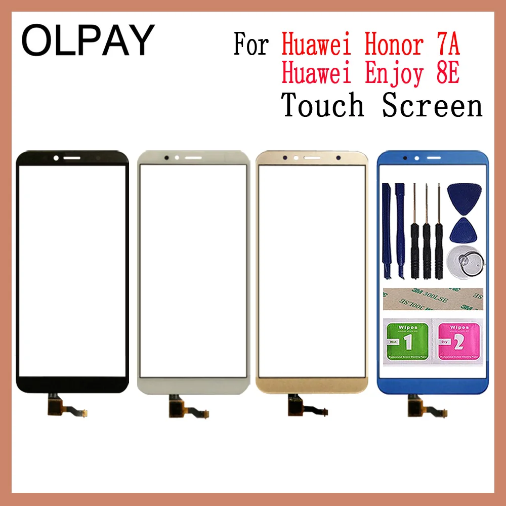 

OLPAY 5.7" For Huawei Honor 7A Touch Screen Digitizer For Huawei Enjoy 8E ATU-AL10 Touch Panel Touchscreen Sensor Front Glass