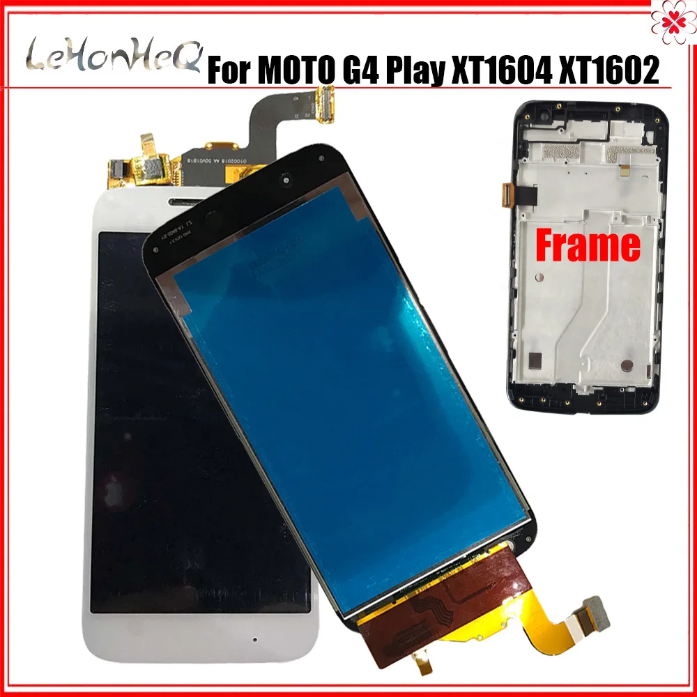 AMOLED LCD для MOTO G4 Play XT1604 XT1602 ЖК дисплей кодирующий преобразователь сенсорного