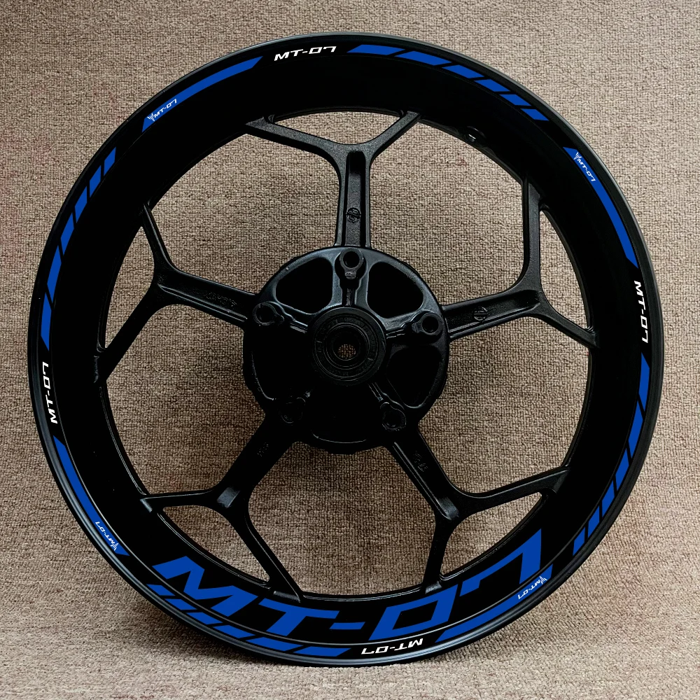 Complete Set For Yamaha MT-07 Motorcycle Hub Modification Decal Mt07 17 Inch Rim Decoration High Quality Reflective Sticker