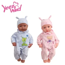 Gefüllte plüsch spielzeug baby bebe reborn de silikon echt mamas papas puppe puppe weinen baby puppe lebensechte baby puppe brinquedo menina(China)