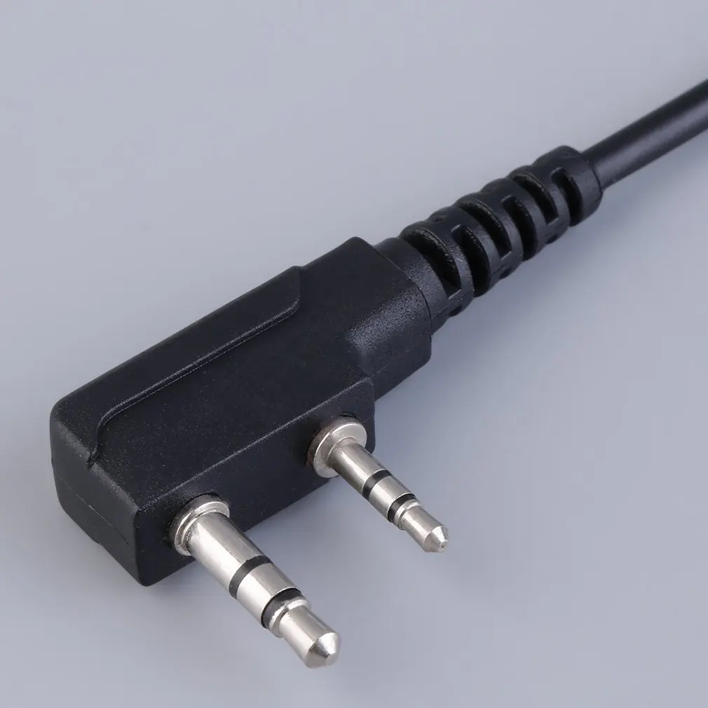 Черный 2 Pin-код безопасности агент наушники гарнитуры микрофон Тайное Акустическая трубка Динамик гарнитуры для Baofeng двухстороннее радио