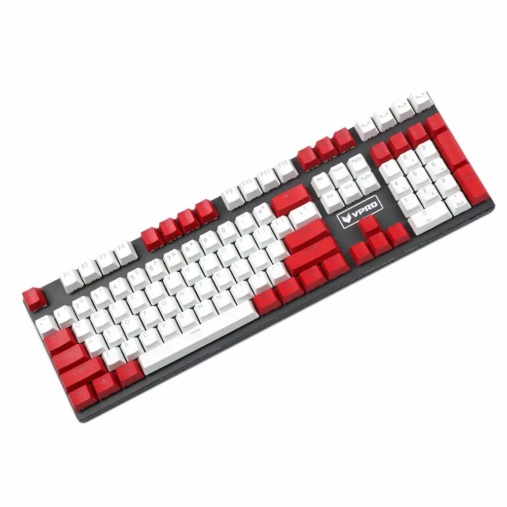 Верхняя печать двойной Shot PBT Shine Through Прозрачный 108 клавиши OEM профиль для MX