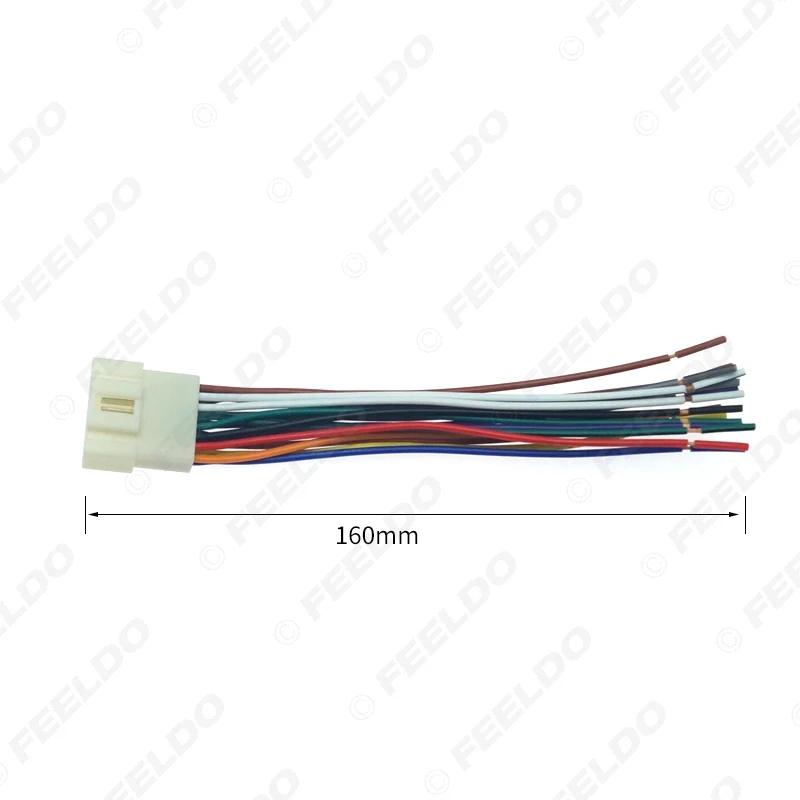 FEELDO 10 шт. стерео радио 16Pin жгут проводов для Mitsubishi/Lancer/Ford соответствующая установка Aftermarket стерео блок