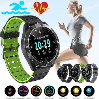 

Smart Watch Android iOS Bluetooth Waterproof Heart Rate Monitor Blood Pressure Smartwatch Men Women Call Reminder Hot Sale