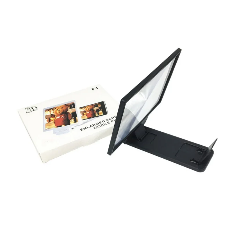  Phone Screen Magnifier 3D Video Amplifier Smartphone Holder Stand Support Bracket