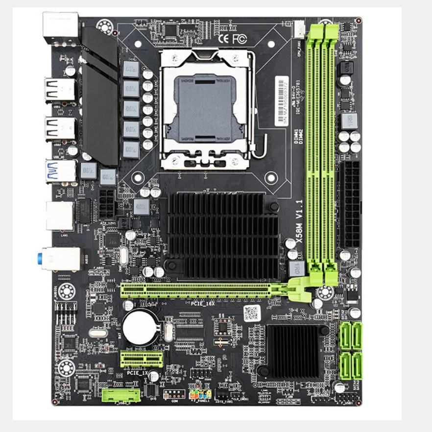 Материнская плата X58 LGA 1366 поддерживает серверную память REG ECC и процессор xeon |