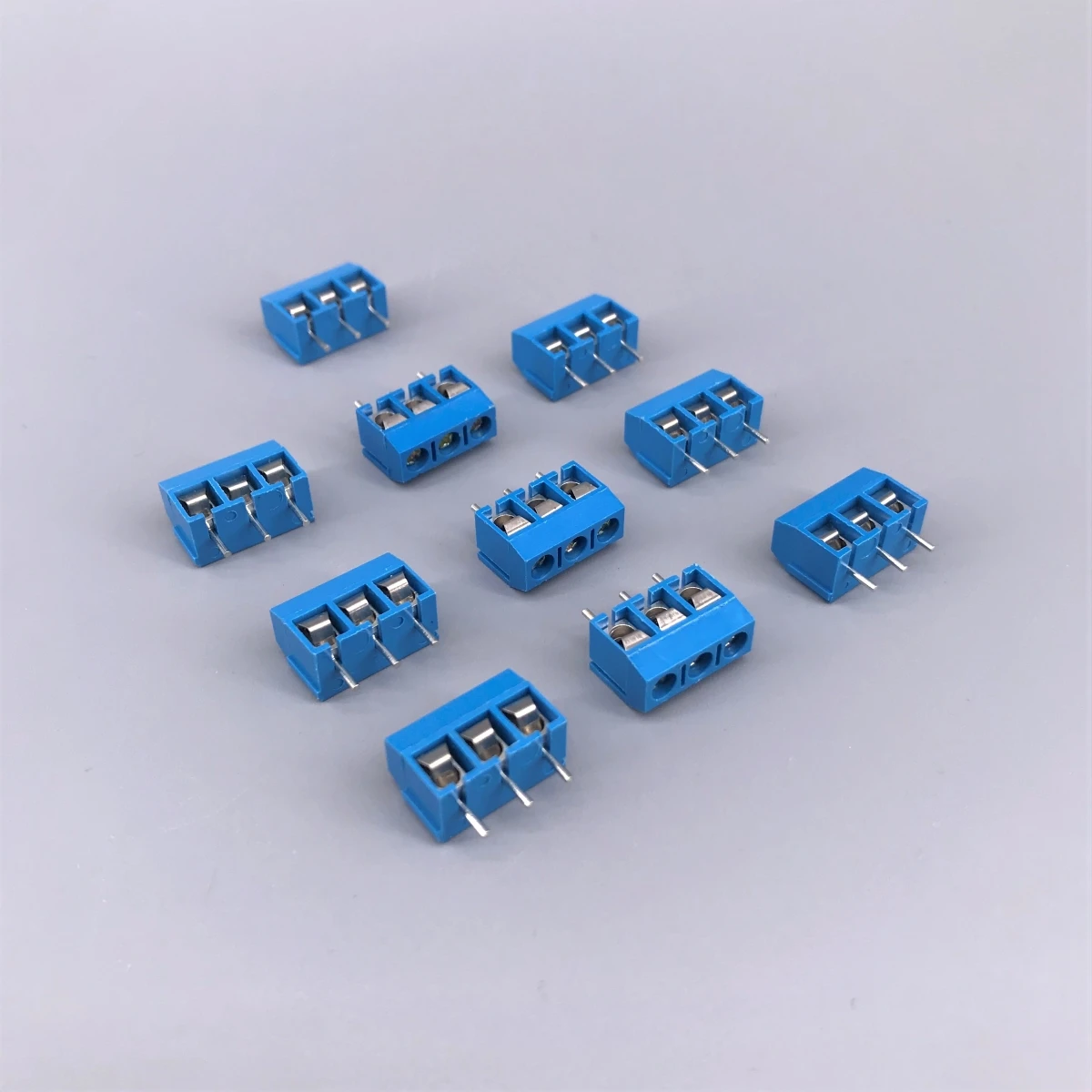 10 шт. 3 Pin винт синий и зеленый PCB клеммный блок разъем 5 мм Шаг