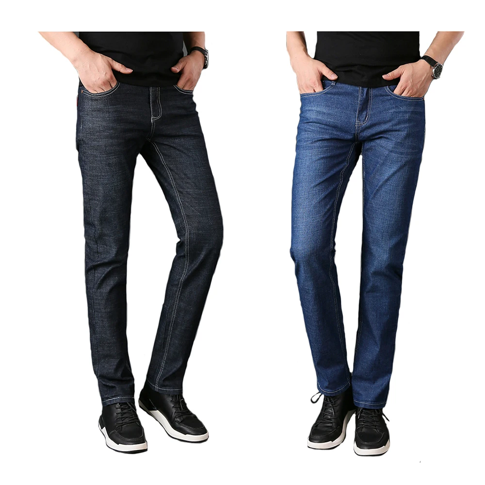 

JIAYAN Jeans For Men Denim Pants 2020 Brand New Male Slim Elastic Jeans Fashion Business Classic Style Trousers Stylish